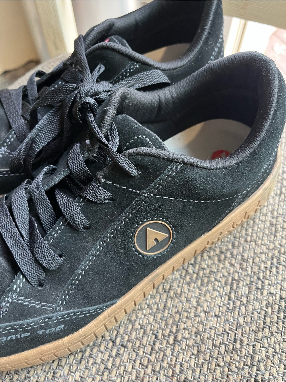 Airwalk Black Suede Sneakers with Gum Sole